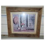 Framed Farm Scene Print