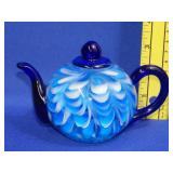 Art Glass Teapot Paperweight