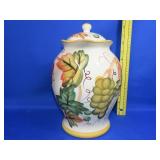 Grape Decorated Canister