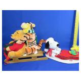 Pooh & Snoopy Christmas Decor