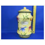 Flower Decorated Canister