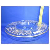 Lotus / Glastonbury Glass Footed Console Bowl