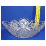 Cut Crystal Bowl 11"