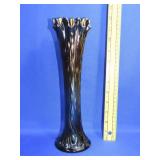 Nortwood Tree Trunk Carnival Glass Vase
