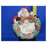 Fitz & Floyd Santa Wreath Plate