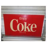 Vintage Plastic Coca-Cola Sign