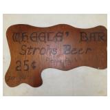Wood Bar Sign 25x15