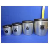 Vintage Aluminum West Bend Canister Set