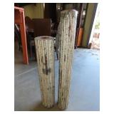 2 Wood Architectural Post (44" & 34")