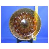 Tiera Amber Glass Egg Plate - 12"