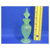 Satin Uranium Glass Perfume Jar