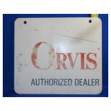 Orvis Fishing Sign Plasic Dbl Sided