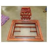 Wood Shelf, Wine Rack & Shadow Box