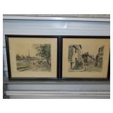 2 Framed Franz Herbelot Prints Signed Numbered