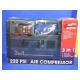 New 3n1 Aircompressor 12 Volt