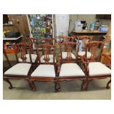 Set of 8 English Chippendale Mahogany Chairs