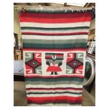 Southwestern Native American Style Blanket (78x49)