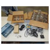 Glassware, Microphone, & Spotlight Lot