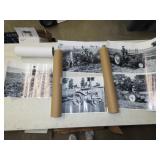 Black & White John Deere Pictures (18"x12")