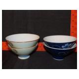 2 Pair od Asian Rice Bowls