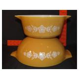 Pyrex Butterfly Gold Mixing Bowl & Casserole