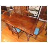 Depression Draw Leaf Table w/ 4 Chairs