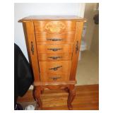Oak Finish Jewelry Box