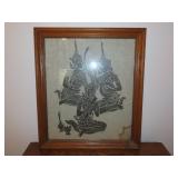 Thai Muscians Charcoal on Rice Paper (?)