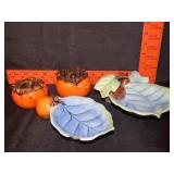 4 Pieces of Japanese Persimmon Serving Pieces