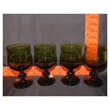 4 MCM Avocado Green Glasses
