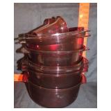 Red Tupperware Storage Containers