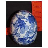Blue & White Asian Style Egg