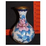 Decorated Brass Vase