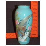 Asian Bird Decorated Vase