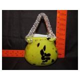 Art Glass Basket / Purse