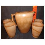 Frankoma 5 Piece Water Set