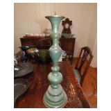 Brass Hollywood Regency Style Candle Holder - 21T