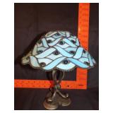 Leaded Glass Candle Lamp