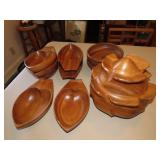 Wood Serving Bowl Set