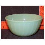 Fire King Jadeite Swirl Bowl - 6"