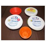 Vintage Margarine Cups & Bowls