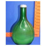 Duraglas Green Glass Refrigerator Water Bottle