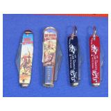 4 Western Pocket Knives