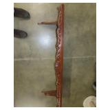 Carved Mahogany Wall Shelf