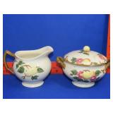 Johnson Bros Peach Bloom Cream & Sugar