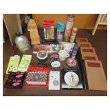 Table Lot w/ Books, Advertising & Household