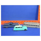 3 Vintage Metal Toy Cars (Have Damage)