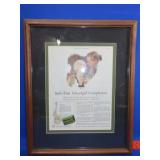 Framed 1928 Palmolive Ad - 18x22