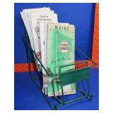 Service Station Map Rack w/ Maps