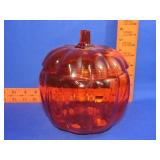 Glass Pumpkin Candy Jar